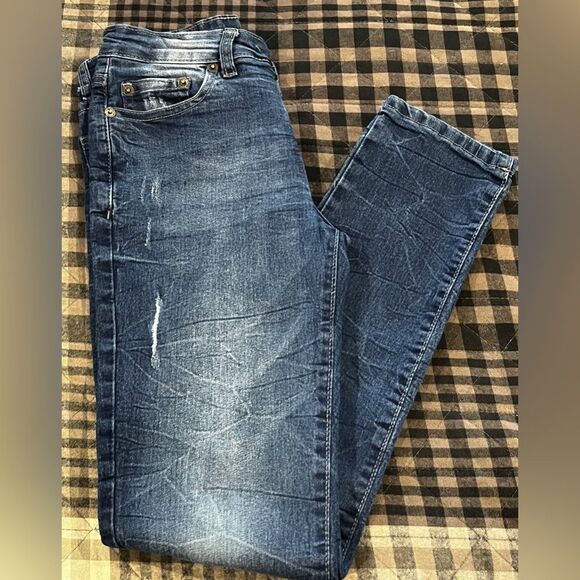 Buffalo David Bitton Max Skinny Fit Denim Jeans Boys Youth Size 12 - Picture 1 of 15